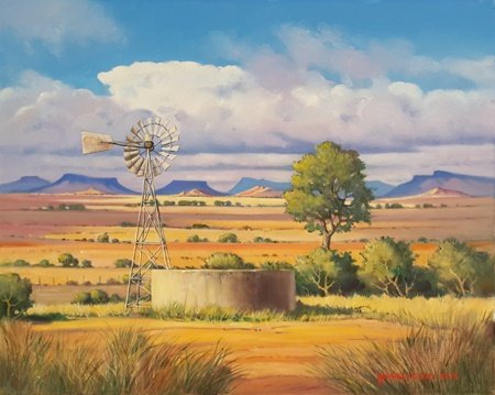 Oil on Stretched CanvasSize: (505x405x17)mmUnframedSOLD 2015(private clients M &amp; C de Jager)